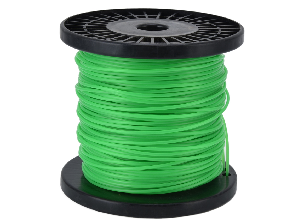 Hilo de nailon verde de 2 mm para cortar cordero, 100 m, para Husqvarna Ryobi STIHL