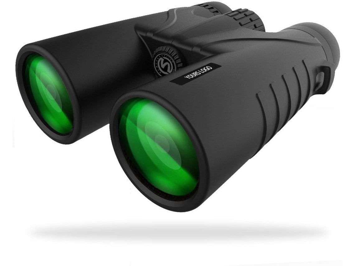 Prismáticos ENKERS Potente adulto Slopehill 12X42 compacto con lente FMC antivaho impermeable visión nocturna - negro