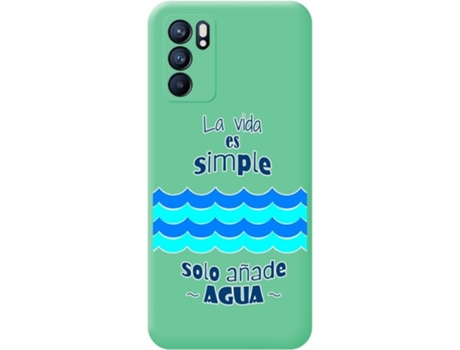 Carcasa Oppo Reno 6 5G TUMUNDOSMARTPHONE Agua Verde
