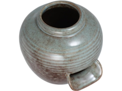 Fuente De Agua De Cerámica Para Interiores Con Cascada Circulante Y Boquilla En Forma De U, Decoración Estética Para