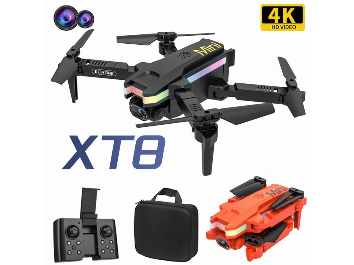 Mini Drone Xt8 Bestvite (Duración de la batería 4k 10 min en negro)