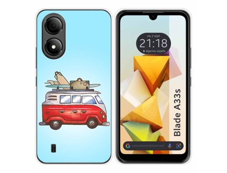 Funda Silicona para Zte Blade A33s diseño Furgoneta Dibujos