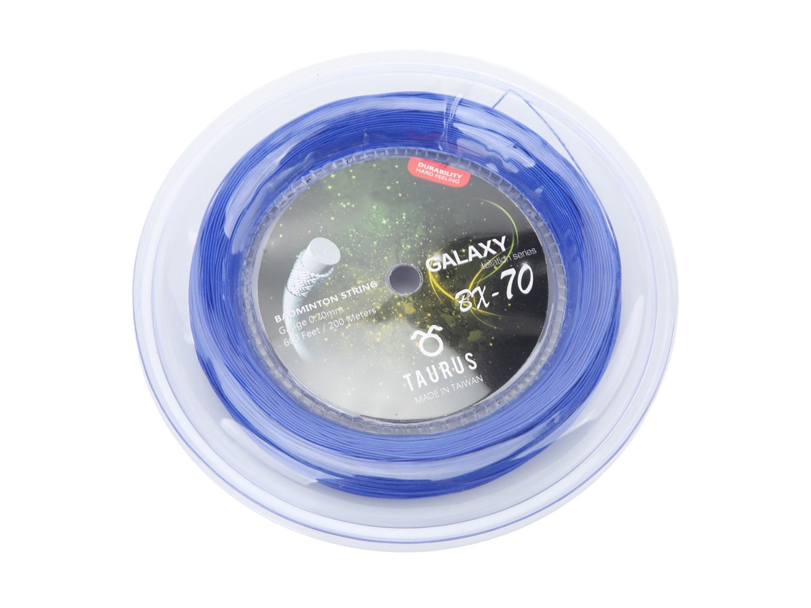 2026rebe-corda Para Raquete De Badminton Powerti Bx70 Nylon Alargado 0.7mm Bobina 200m Azul