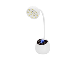 Mini Lámpara Uv Para Uñas, 12 Led, 4 Modos, 36 W, Blanca
