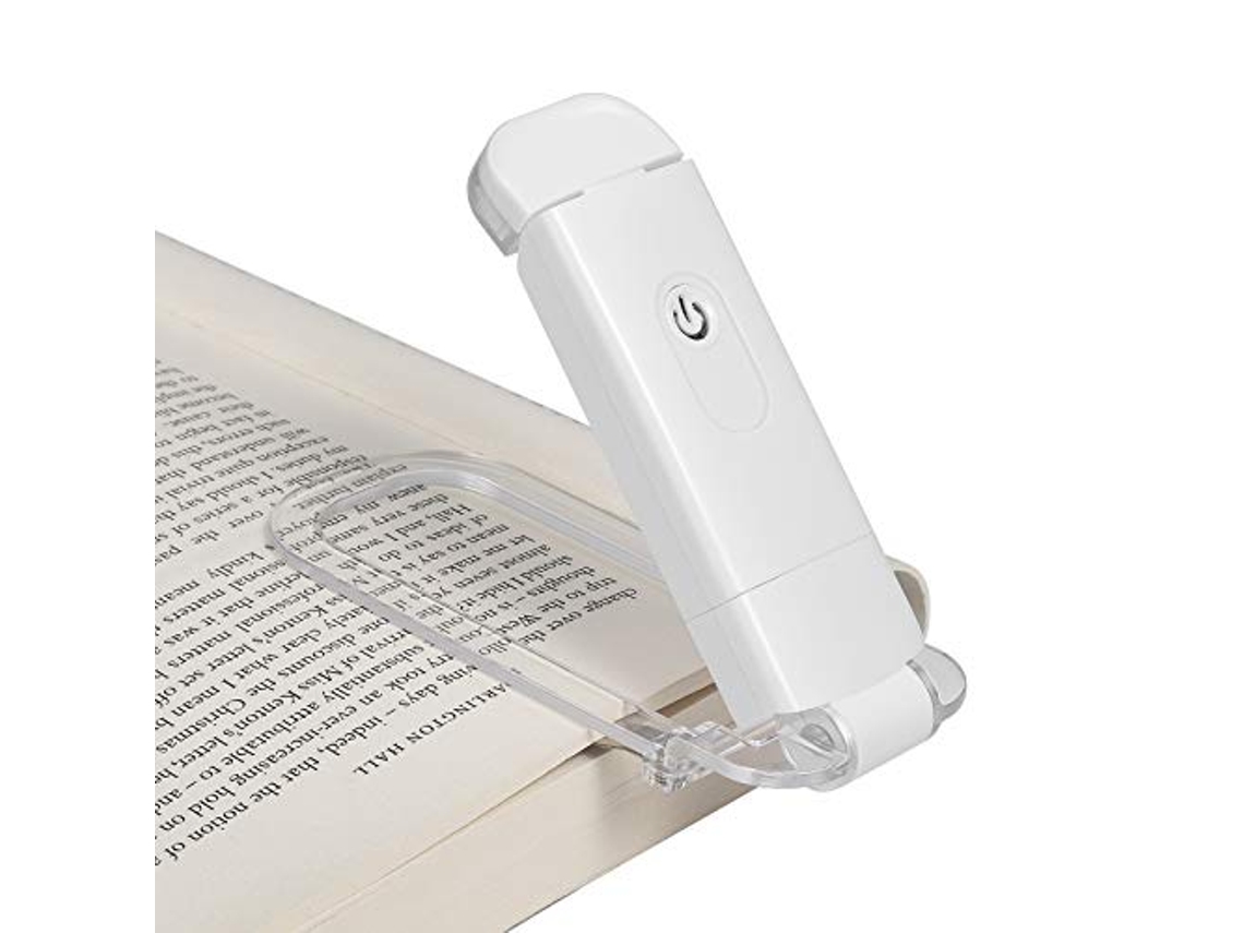 Dewenwils Luz de lectura LED con clip, recargable por USB, 2 niveles de brillo para protección de los ojos CHRUI