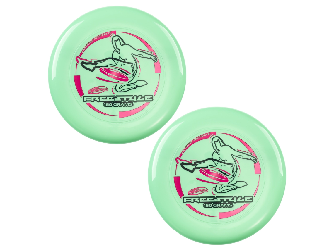 Disco volador Frisbee Freestyle de 160 g, paquete de 2 para diversión al aire libre, Wham O
