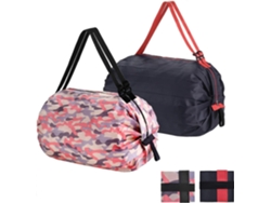 Juego de 2 bolsas de compras plegables para deportes con cremallera, bolsa para mujer con capacidad de 15 kg, bolso de hombro GOKOCO
