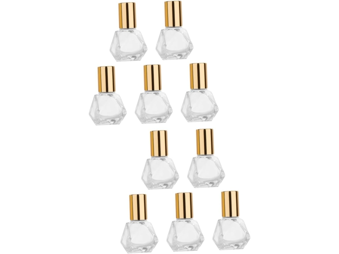 10 Frascos De Vidrio Con Aplicador Roll-on En Forma De Estrella, Frascos Creativos Para Aceites Esenciales.