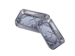 Bandejas de aluminio desechables, resistentes y multiusos, ideales para cocinar, hornear y servir comidas.