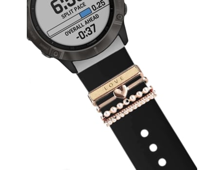 Correa Garmin Tactix 7 Pro Ballistics Edition Pulsera con Adorno Love Negro