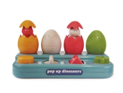 Juguete educativo y sostenible Tolo Toys Bio Pop Up Dinosaurios para niños de 1 a 2 años.