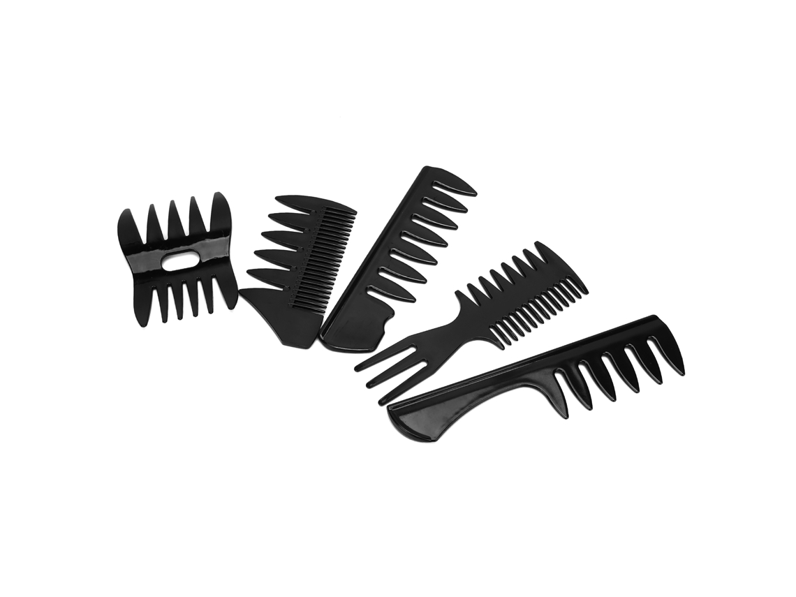 Kit com 5 Canetas Modeladoras Profissionais para Cabelo Masculino, incluindo Canetas para Cabelos Longos e Oleosos.