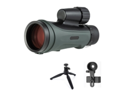 Telescopio monocular Chennnls 12x50 FMC, antivaho, IP67, impermeable, de mano, con prisma Bak4 y revestimiento dieléctrico verde.