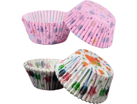 Cajas De Vasos Y Bandejas Para Tarta - Regalo Blanco Piruleta Revestimientos Para Magdalenas JEIIBRZUI