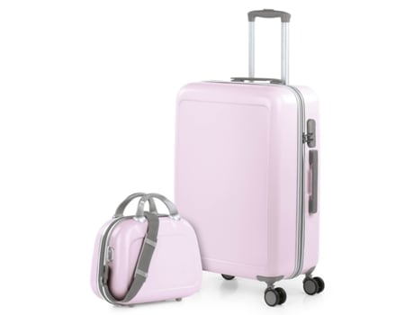 Juego De Maletas Pc ITACA Stickers rosa (45X68x26 Cm - 63L)