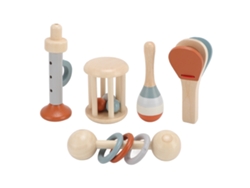 Juego De 5 Instrumentos Musicales De Madera Para Bebés, Juguete De Percusión Educativo.