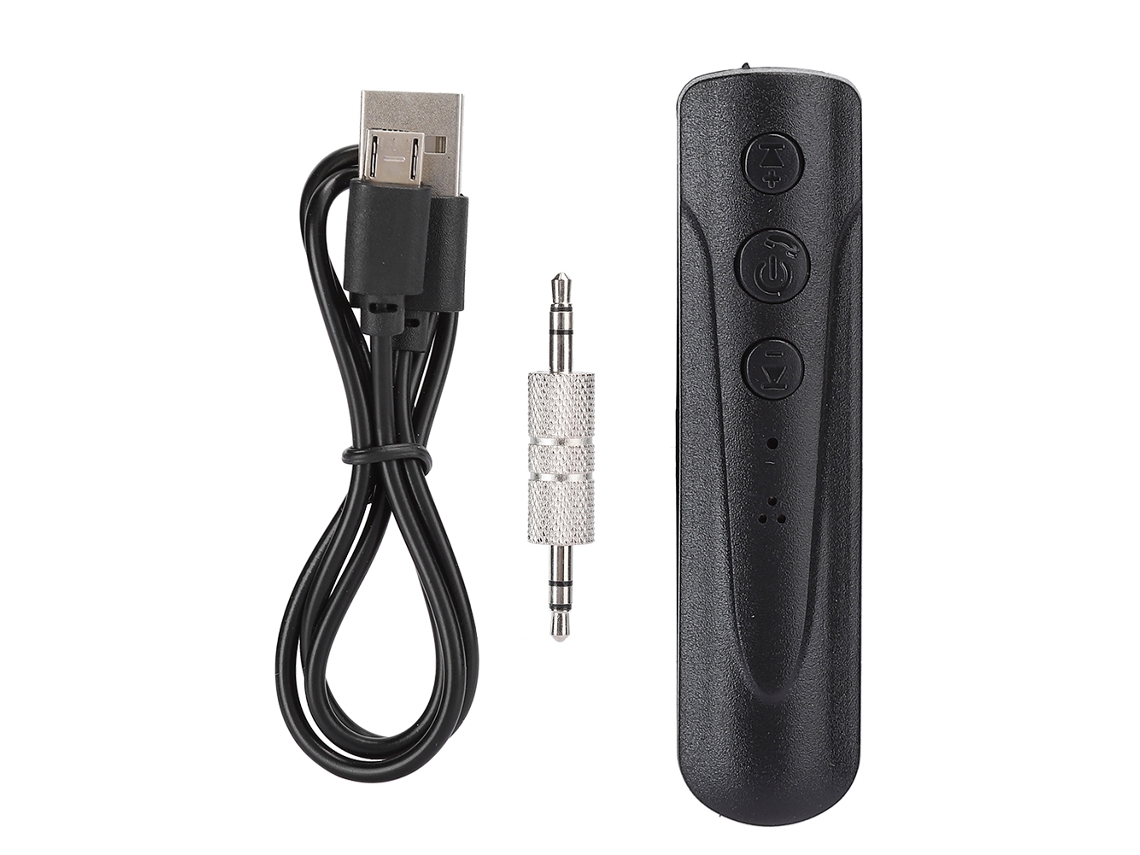 Adaptador Bluetooth para coche EOOCOO negro con función de llamadas y conexión dual 4.1