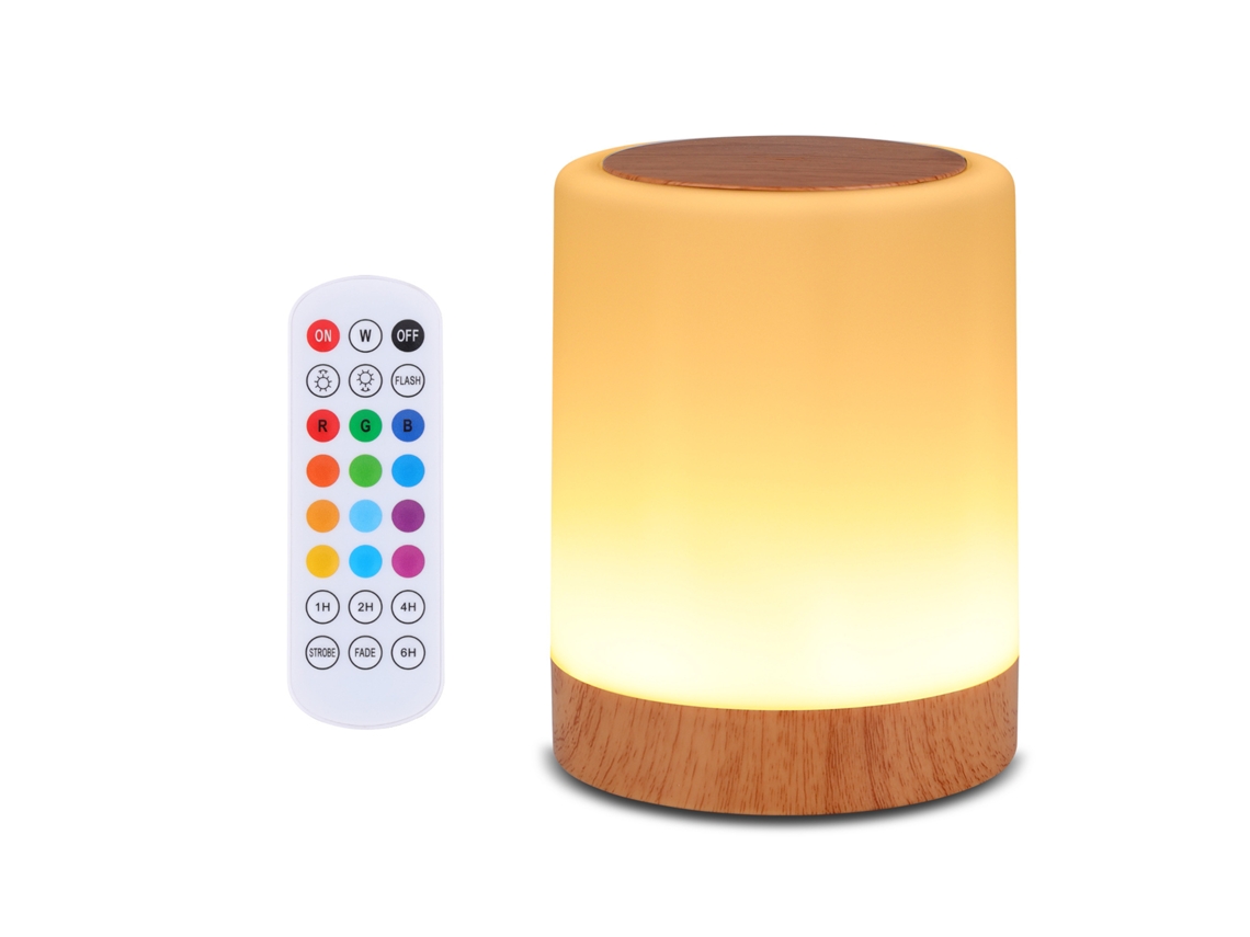 Lámpara De Cabecera, Reducción De Toque, Recargable, Rgb