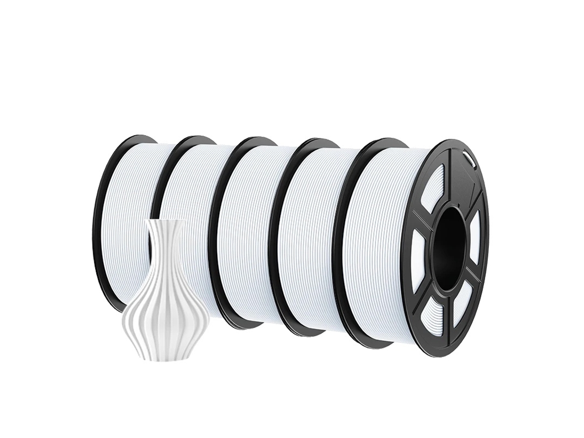 Filamento para impresora 3D, ecológico, alta calidad de impresión, Hsmpetg 5 blanco OEM