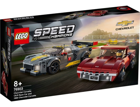 LEGO Speed Champions Chevrolet Corvette C8.R Race Car E 1968 76903 (Edad Mínima: 8 Años - 512 Piezas)