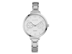 Reloj De Mujer Gaiety De Cuarzo Analógico Con Correa De Aleación Fina Estilo Elegante Plata