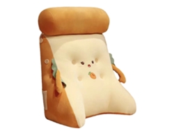 Cojín de respaldo lavable y desenfundable, suave, con dibujos de animales, para silla de oficina, cabecero, zanahoria