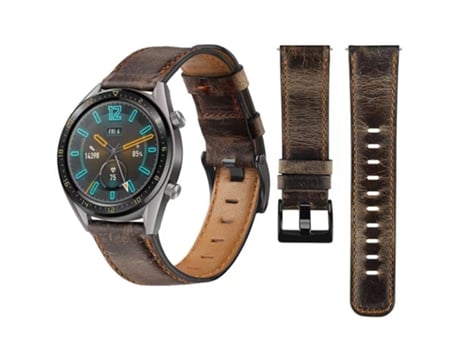 Correa Vintage Leather para TicWatch C2+ Café