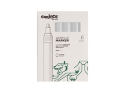 Marcador Acrílico CARIOCA Plus Blanco 45218/31