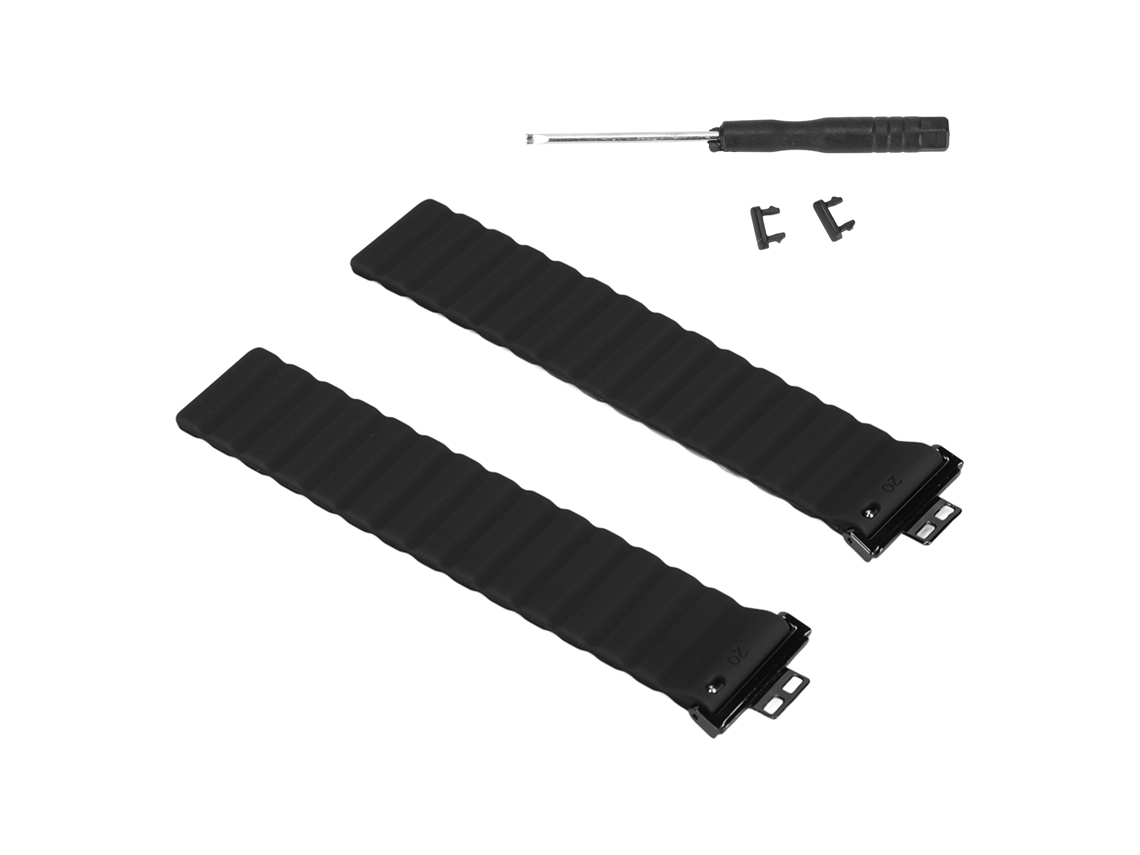 Rebe-cinto De Relógio De Silicone Magnético Para Huawei Watch Fit Preto