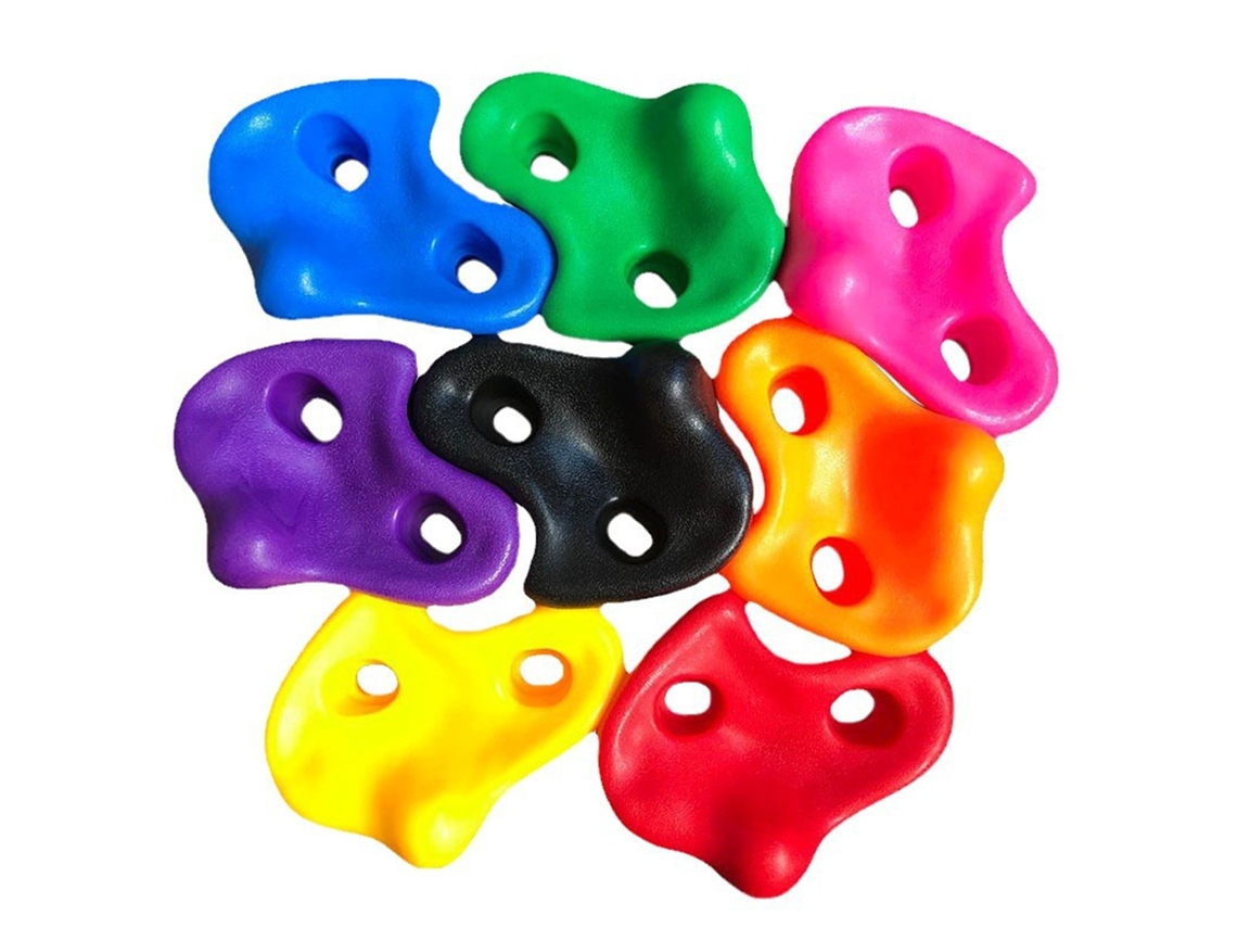 Anub kit de Pisos de Escalada em Parede 6 Peças com Acessórios Multicolorido para Crianças Rosa Verde Marrom Roxo Amarelo Laranja