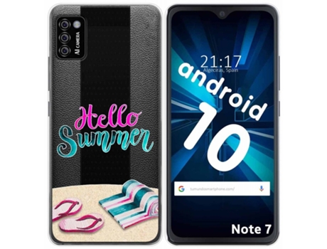 Carcasa Cubot Note 7 TUMUNDOSMARTPHONE Dibujos Transparente Multicolor