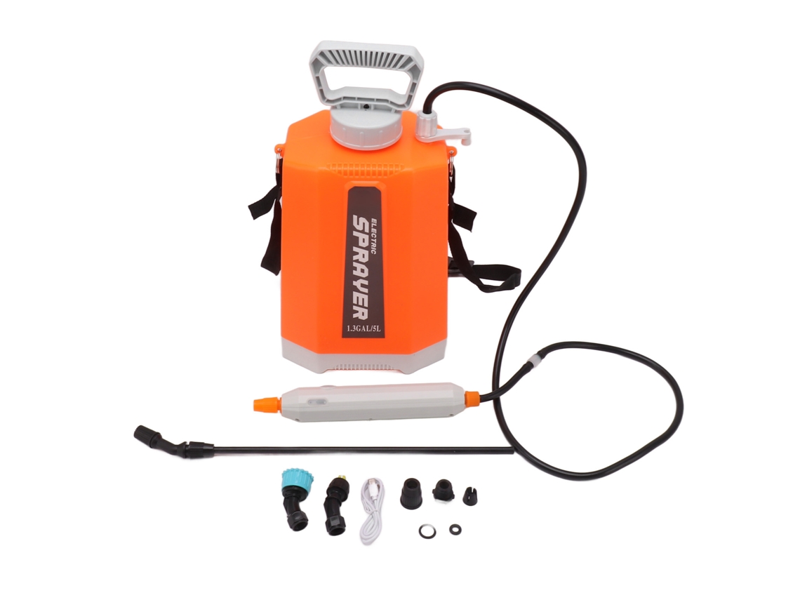 Pulverizador a batería con 3 boquillas de nebulización, pulverizador eléctrico multifuncional para jardín, montado en el hombro para regar flores.