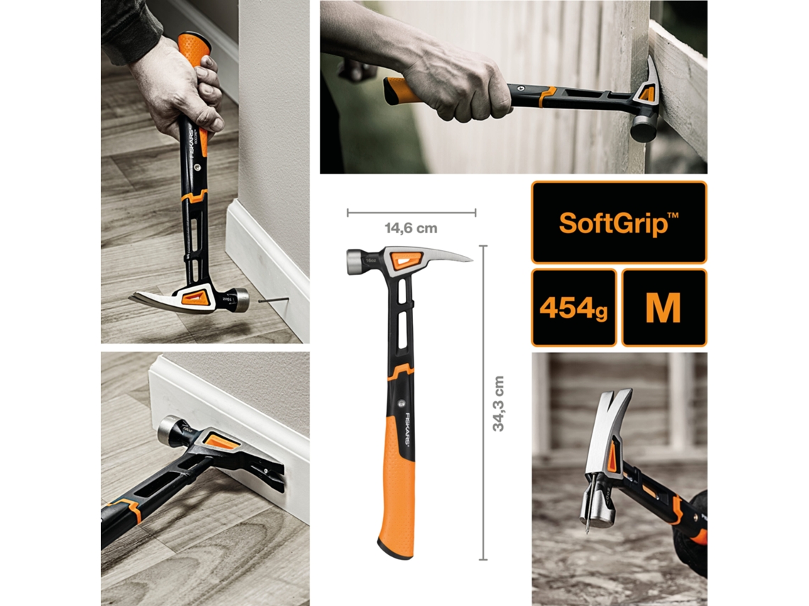 Martillo de Encofrador Isocoretm M 820Gr  FISKARS