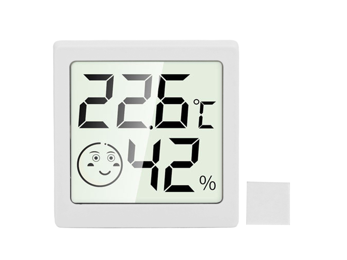 Termómetro E Higrómetro Digital Mini De Alta Precisión Para Uso En Interiores - Blanco