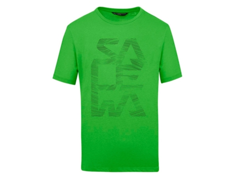 Camiseta de Hombre SALEWA Estampada Verde (S)