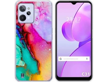 Carcasa para Realme C31 TUMUNDOSMARTPHONE Dibujos Mármol 15 Multicolor
