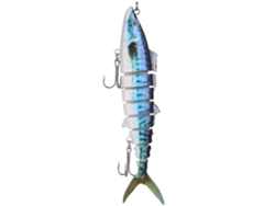 Señuelo De Pesca Artificial Con Anzuelo N.° 4, Hundimiento Y Movimiento Oscilante, Multisecciones Para Agua Dulce Y Salada, 50 G De Abs.