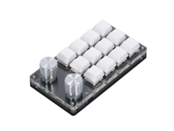 Teclado giratorio programable de 12 teclas, a prueba de polvo.