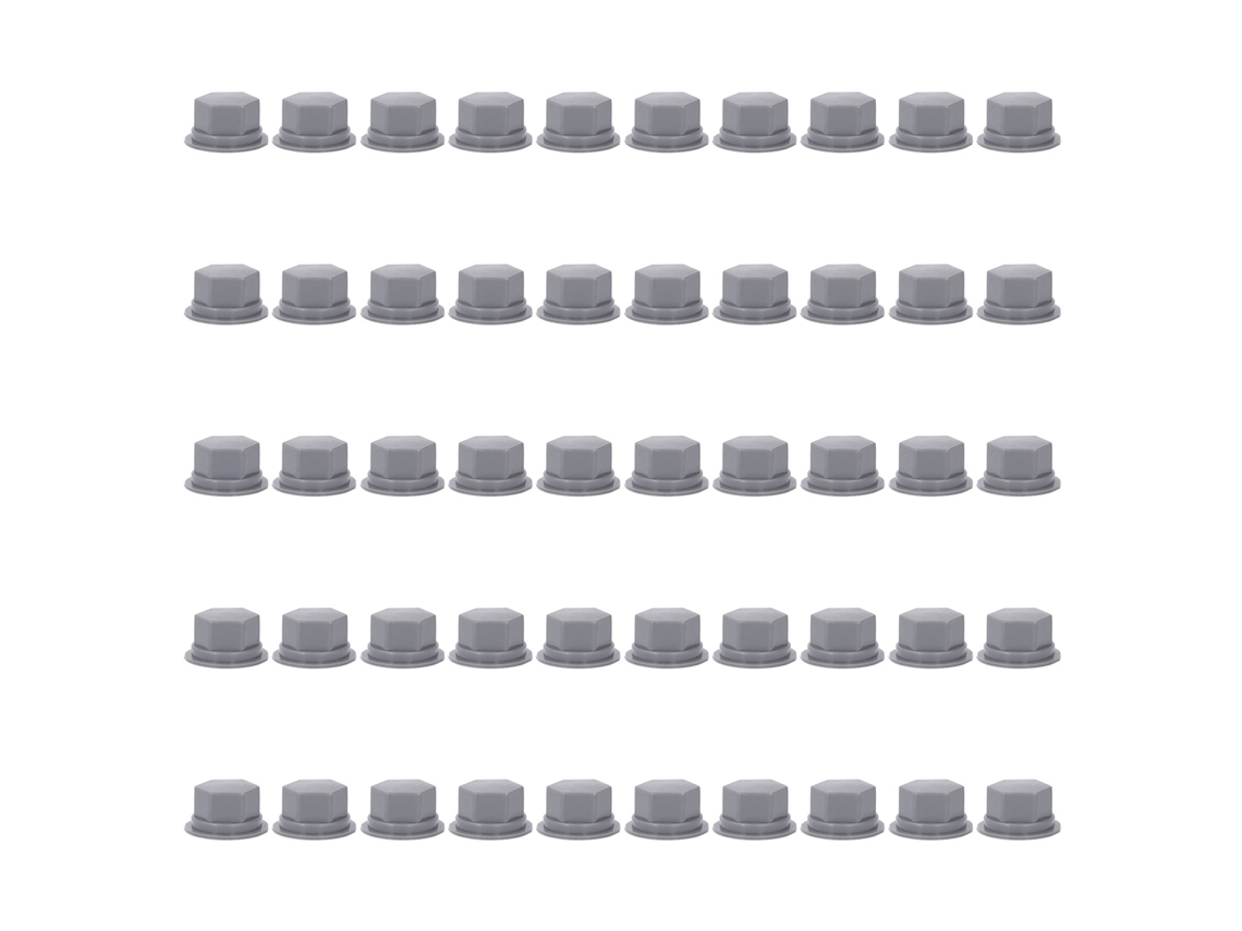 50 Tapas Protectoras De Silicona Para Tornillos Hexagonales, Resistentes Al Agua Y Al Polvo, M20 23 Mm