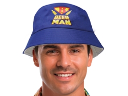 Gorro Beer Man azul adulto