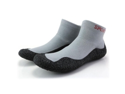 2026 - Sapatos tipo meia antiderrapantes para homens e mulheres, leves e resistentes ao desgaste, ideais para esportes, praia e viagens, tamanho 45, cinza claro.
