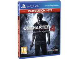Juego PS4 Uncharted 4 Hits — Edad mínima recomendada: 16