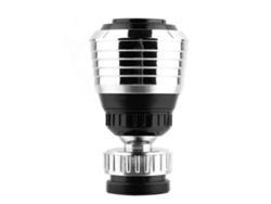Aireador de grifo giratorio de 360° con modos de rociado y burbujas para cocina.
