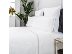 Juego de Sábanas COTTON ARTEAN (Blanco - Cama de 200 cm - Algodón)