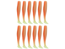 2set 6pcs/set Señuelo De Pesca Blando De Silicona Suave Con Cola T Accesorio Artificial 1
