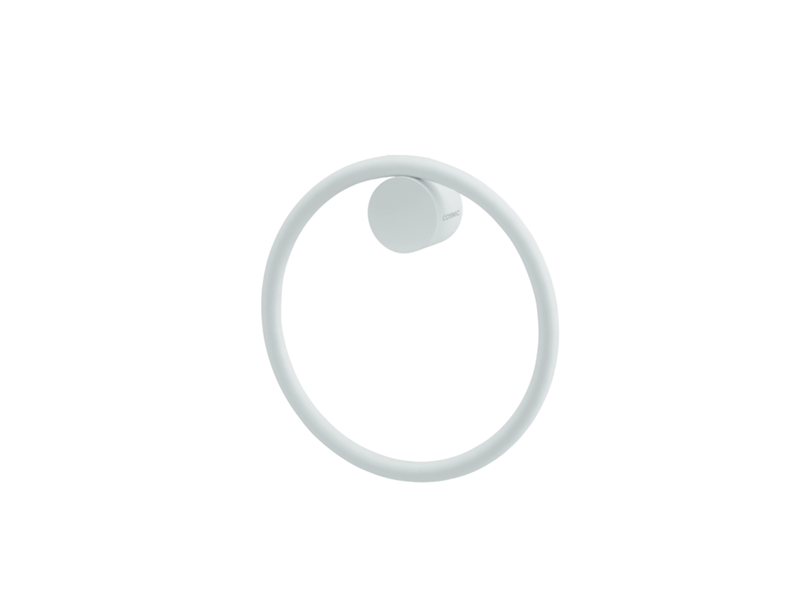 Toallero anillo Blanco Mate Geyser COSMIC
