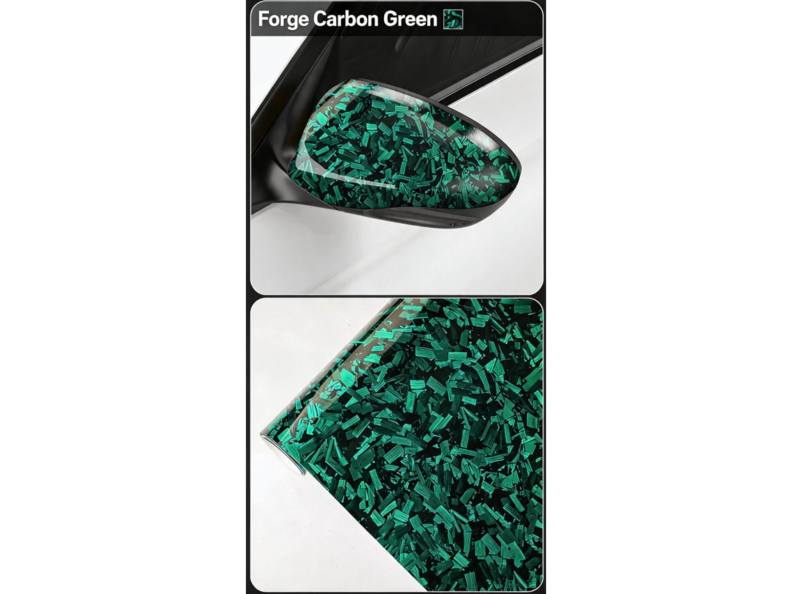 Lámina Adhesiva Impermeable 6d Para Coches, Pet, 30x200 Cm Para Motocicletas Y Automóviles, Henten Home Verde
