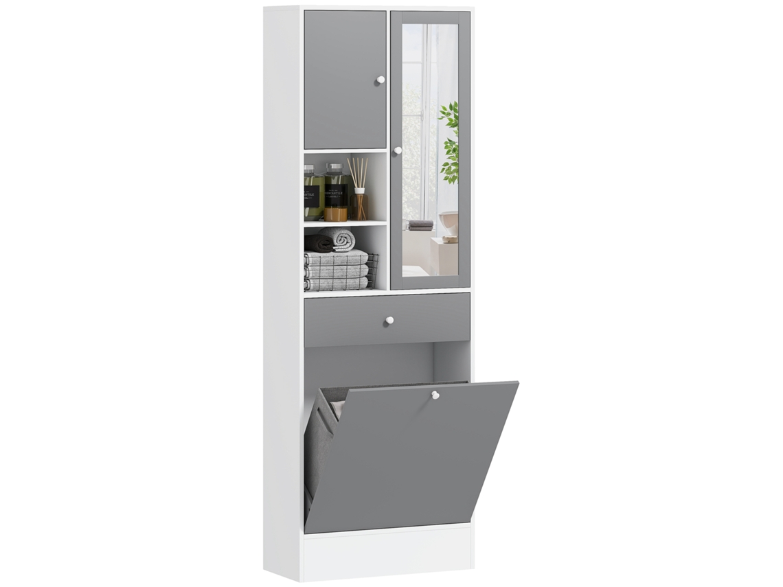 VPMKP - Carrito de cocina y baño Homcom con 4 estantes y cestas (45x26,5x84 cm)