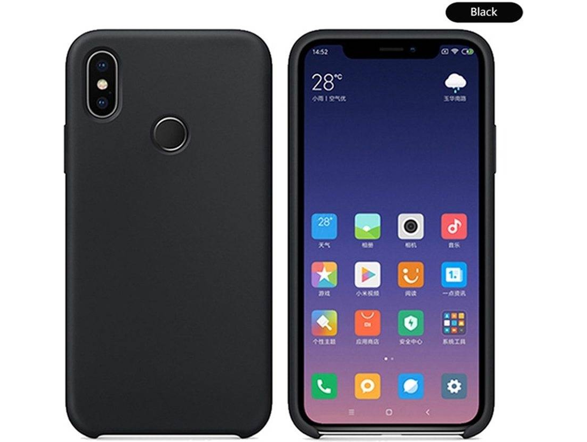 Carcasa Xiaomi Mi 8 Silicone Negro