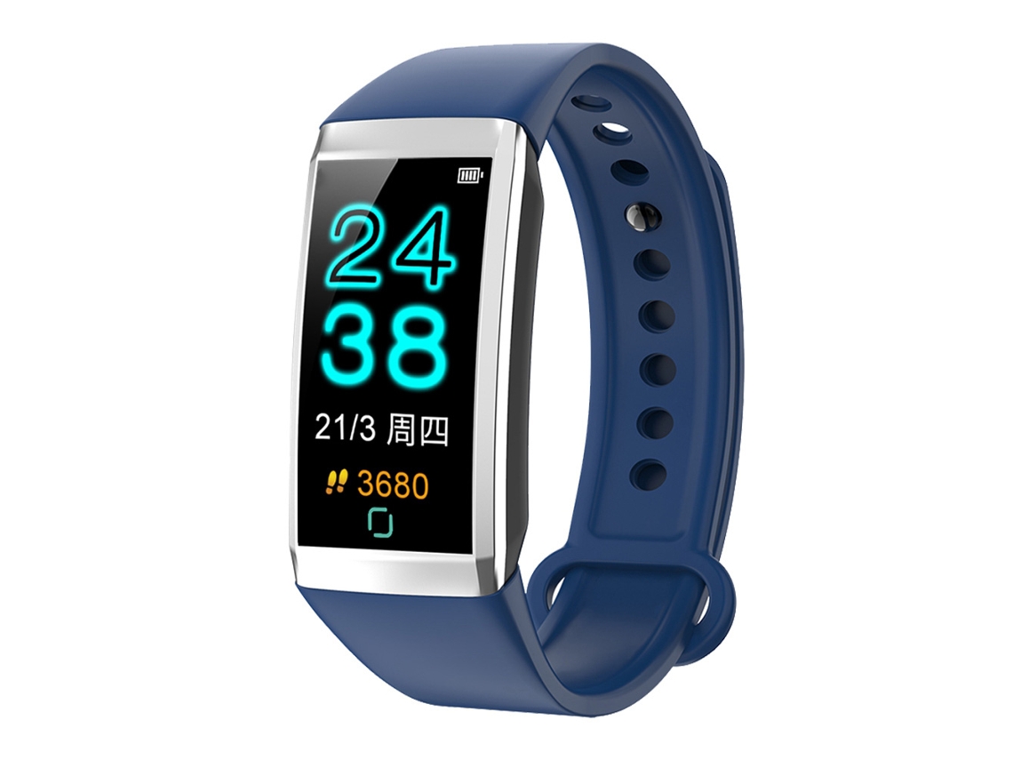 Pulsera Deportiva Inteligente Impermeable Bluetooth Td19 Reloj De Conteo De Pasos Azul